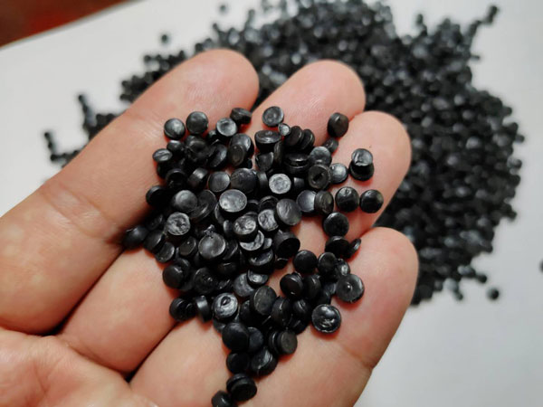 常州黑色HDPE再生管道颗粒料